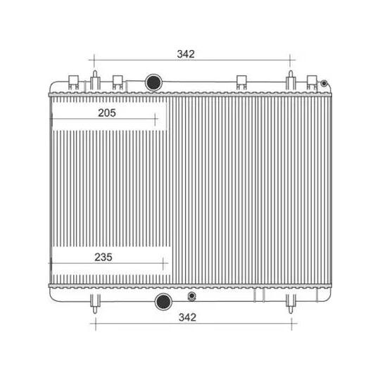 350213877000 - Radiator, engine cooling 