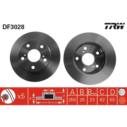 DF3028 - Brake Disc 