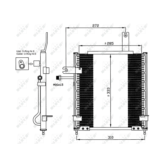 35597 - Kondensor, klimatanläggning 