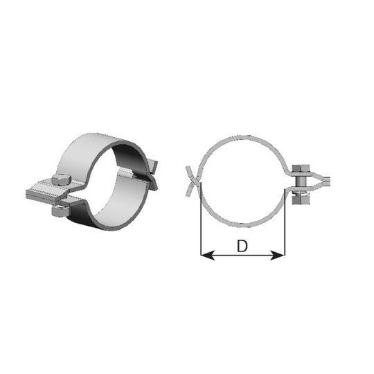 98780 - Klämma, avgassystem 