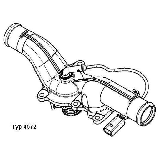 4572.105D - Thermostat, coolant 