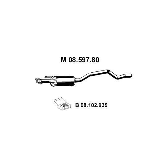 08.597.80 - Middle Silencer 