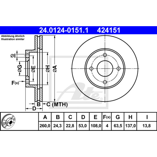 24.0124-0151.1 - Brake Disc 