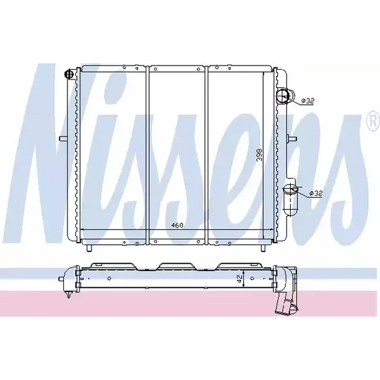 63946 - Radiator, engine cooling 