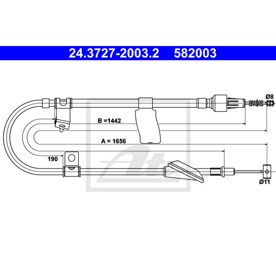 24.3727-2003.2 - Cable, parking brake 