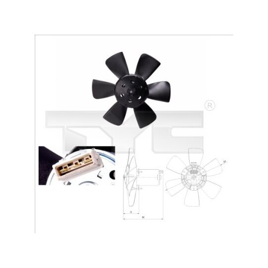 831-0011 - Fan, radiator 