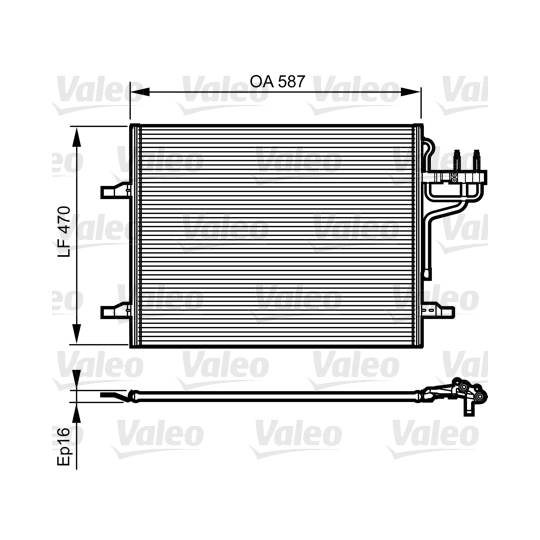 814185 - Condenser, air conditioning 