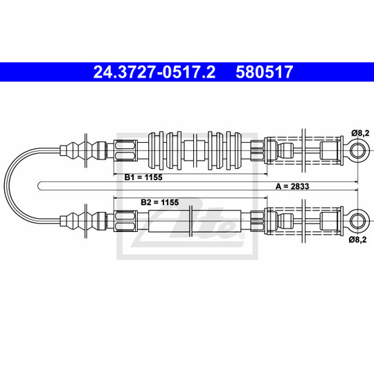 24.3727-0517.2 - Cable, parking brake 