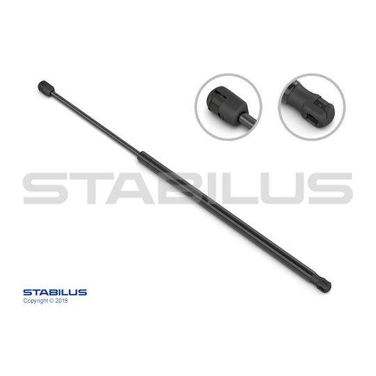 6707DS - Gas Spring, bonnet 