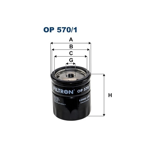 OP 570/1 - Oil filter 