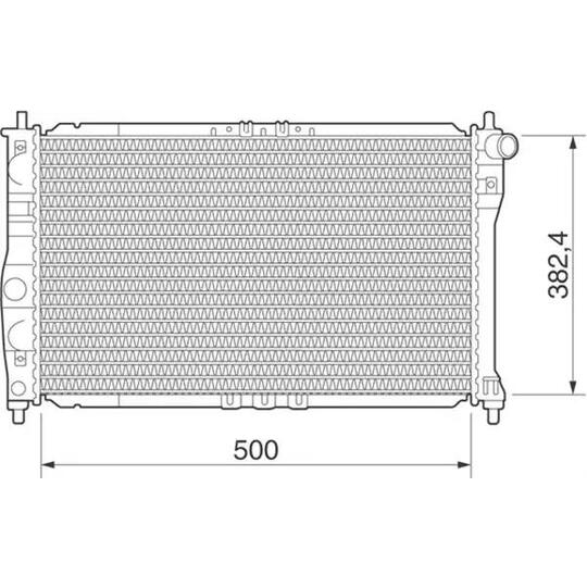 350213268000 - Kylare, motorkylning 