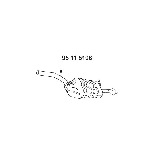 95 11 5106 - Takaäänenvaimentaja 