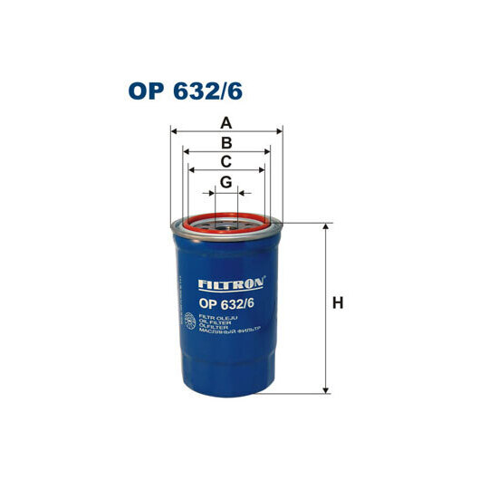 OP 632/6 - Oil filter 