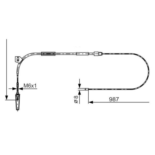 1 987 477 962 - Cable, parking brake 