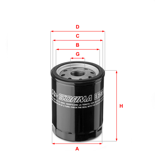 S 2530 R - Oil filter 