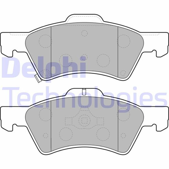 LP1693 - Brake Pad Set, disc brake 