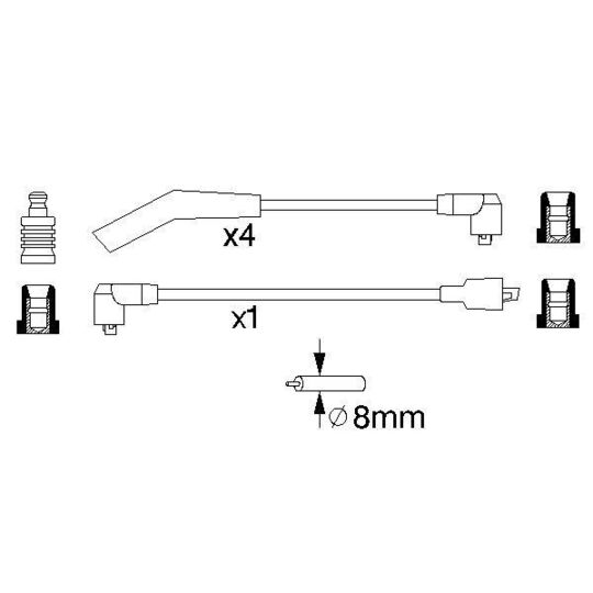 0 986 356 963 - Ignition Cable Kit 