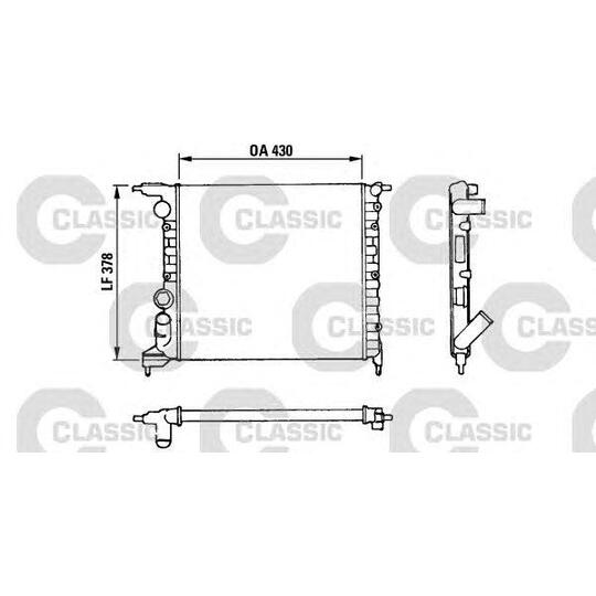 316658 - Radiator, engine cooling 