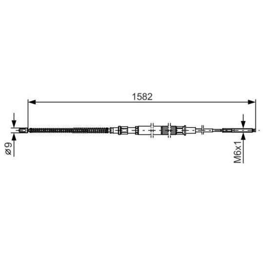 1 987 482 124 - Cable, parking brake 