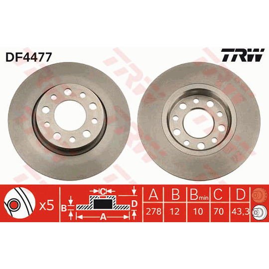 DF4477 - Brake Disc 
