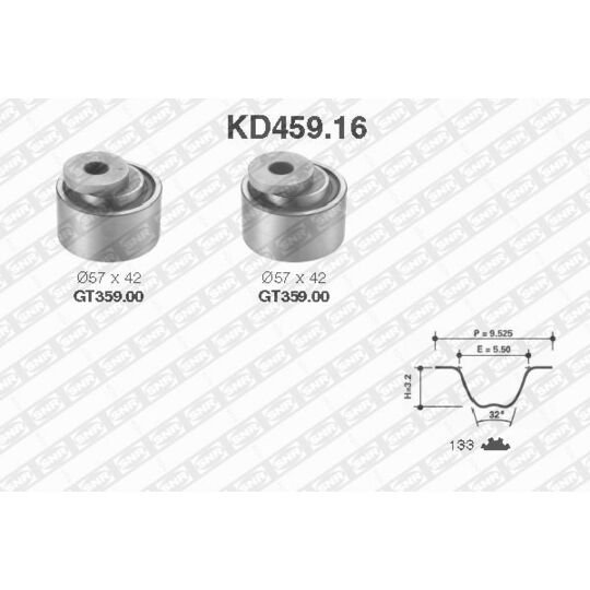 KD459.16 - Timing Belt Set 