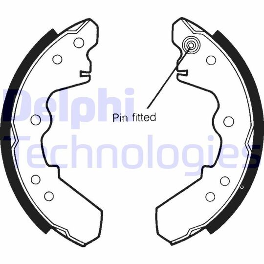 LS1365 - Brake Shoe Set 