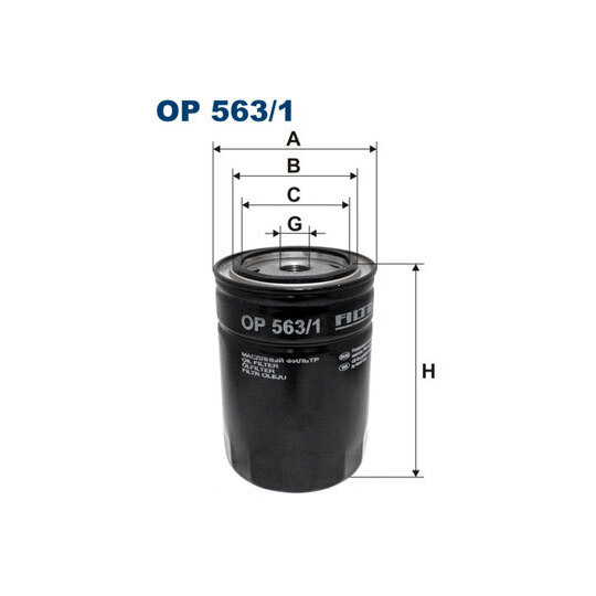 OP 563/1 - Oil filter 