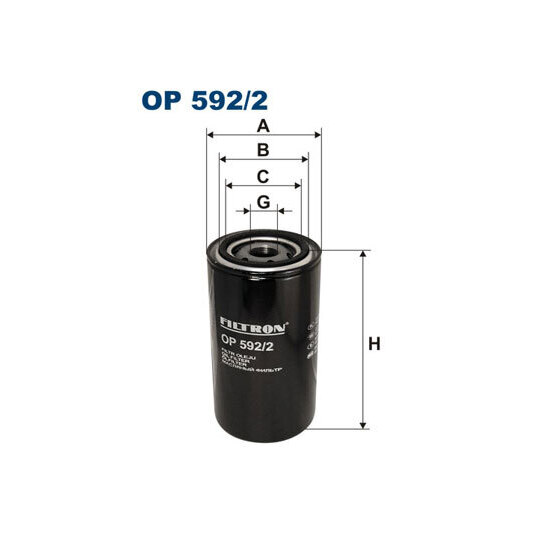 OP 592/2 - Oil filter 