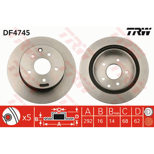 DF4745 - Brake Disc 