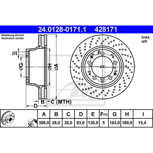 24.0128-0171.1 - Brake Disc 