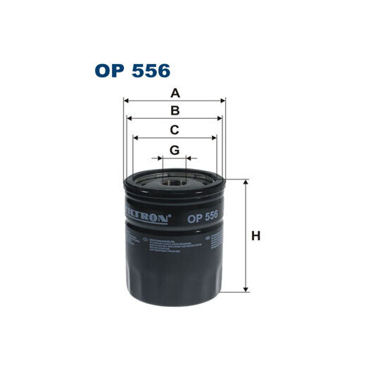 OP 556 - Oil filter 