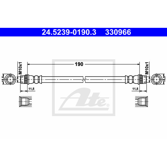 24.5239-0190.3 - Brake Hose 