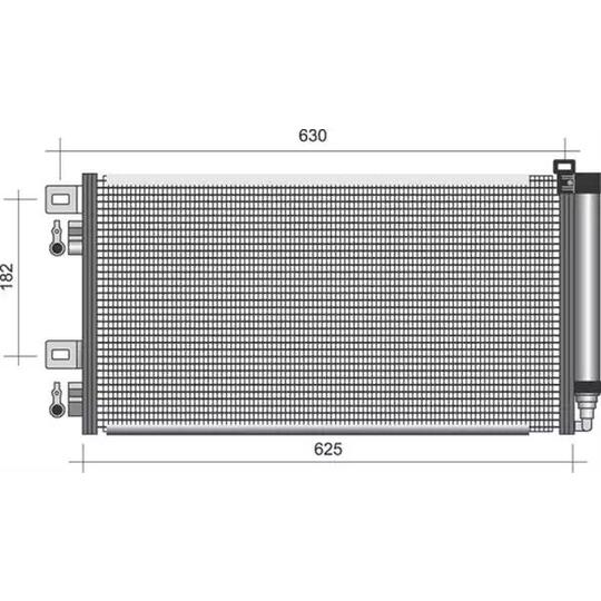 350203275000 - Kondensor, klimatanläggning 