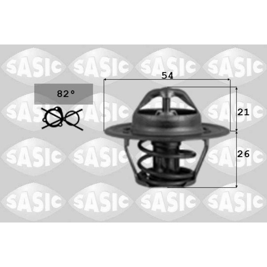 9000037 - Thermostat, coolant 