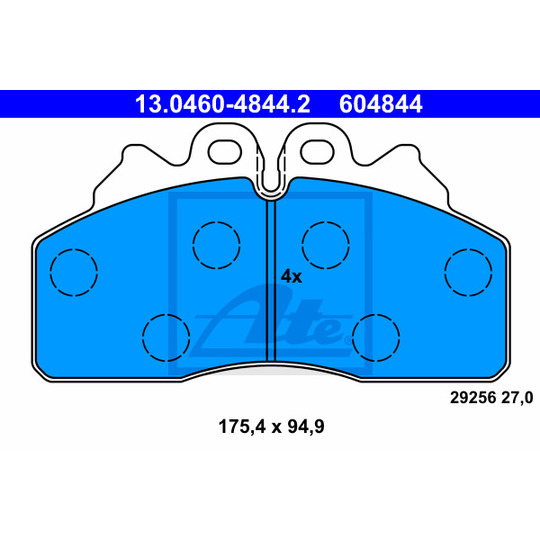 13.0460-4844.2 - Brake Pad Set, disc brake 