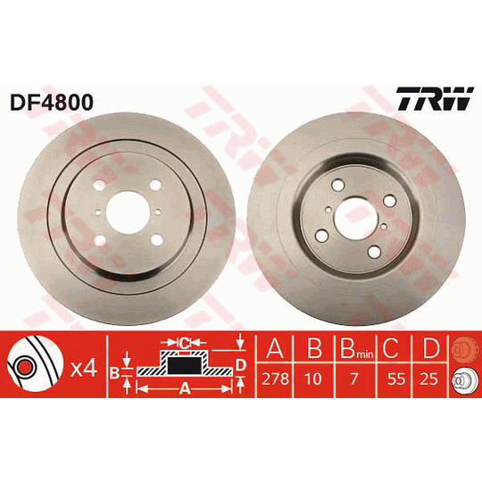DF4800 - Brake Disc 