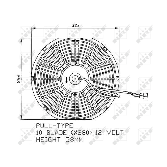47060 - Fan, radiator 