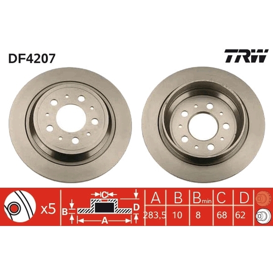 DF4207 - Brake Disc 