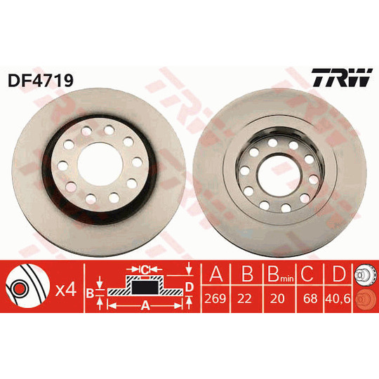 DF4719 - Brake Disc 