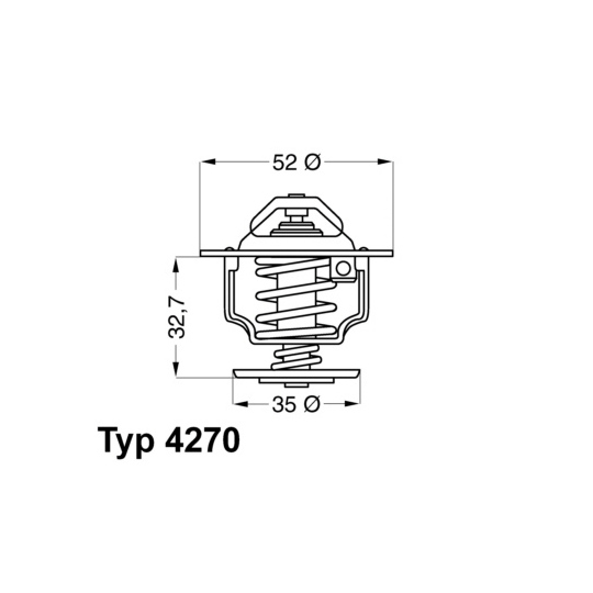 4270.88D - Thermostat, coolant 