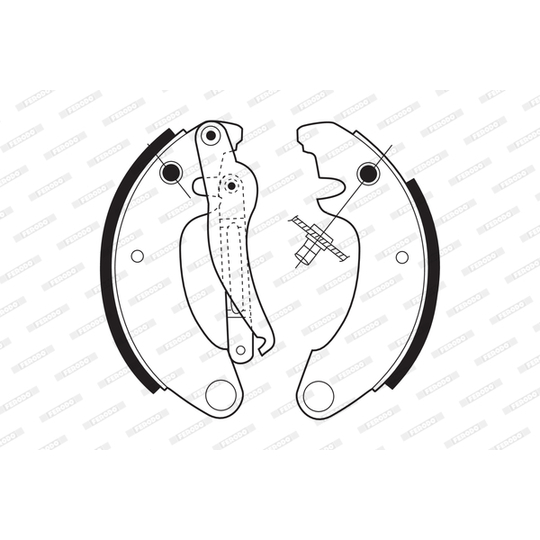 FSB49 - Brake Shoe Set 