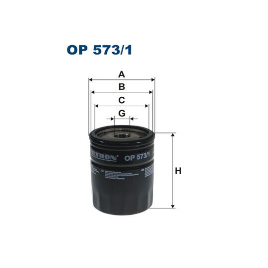 OP 573/1 - Oil filter 