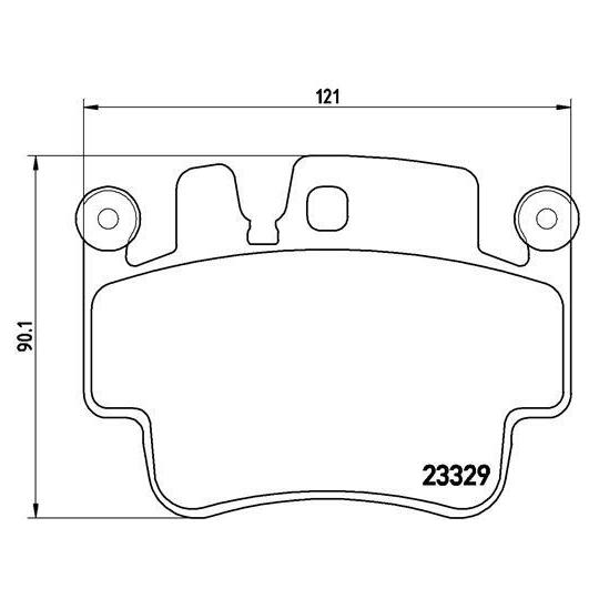 P 65 009 - Brake Pad Set, disc brake 