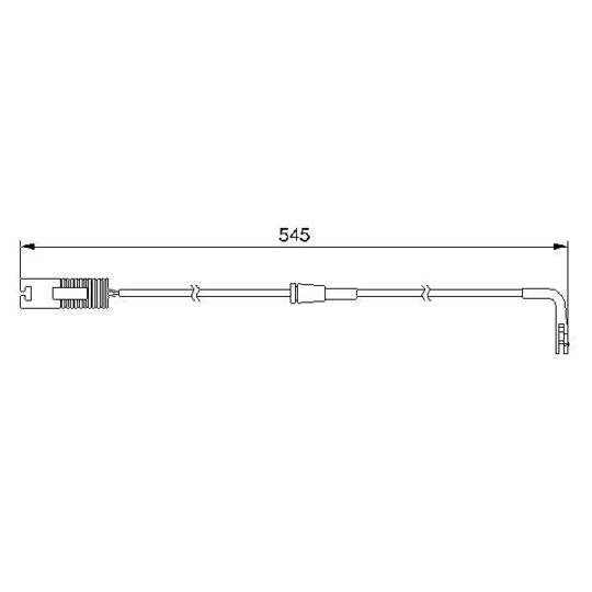 1 987 474 940 - Warning Contact, brake pad wear 