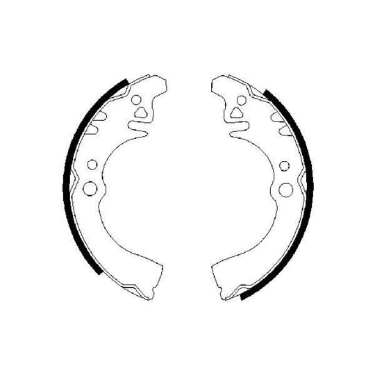 0 986 487 307 - Brake Shoe Set 