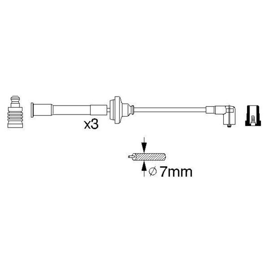 0 356 912 821 - Ignition Cable Kit 