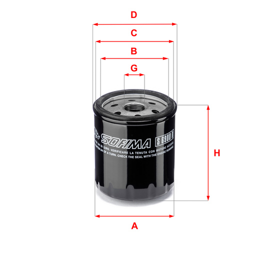 S 6900 R - Oil filter 