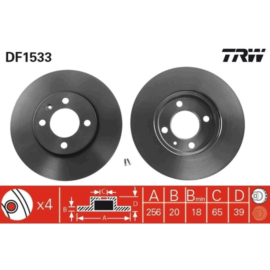 DF1533 - Brake Disc 