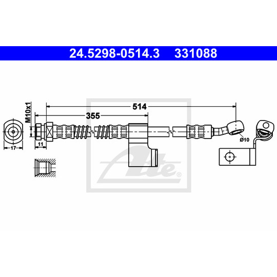 24.5298-0514.3 - Brake Hose 