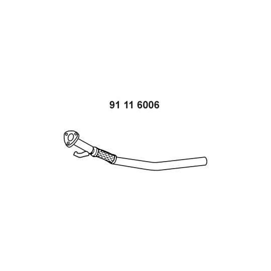 91 11 6006 - Exhaust pipe 